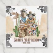 First Rodeo 1st Birthday Cute Animals Wild West フェイバータグ (正面)