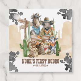 First Rodeo 1st Birthday Cute Animals Wild West フェイバータグ