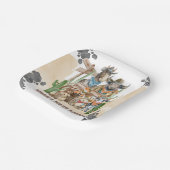 First Rodeo 1st Birthday Cute Animals Wild West ペーパープレート (傾斜あり)