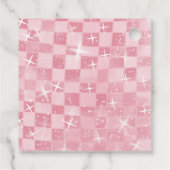 First Rodeo 1st Birthday Pink Boho Wild West フェイバータグ (裏面)