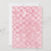 First Rodeo 1st Birthday Pink Boho Wild West Girl 招待状 (裏面)