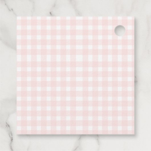 First Rodeo 1st Birthday Pink Western フェイバータグ (裏面)