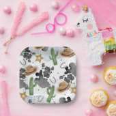 First Rodeo 1st Birthday Rustic Wild West ペーパープレート (パーティー)