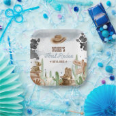 First Rodeo 1st Birthday Rustic Wild West ペーパープレート (パーティー)