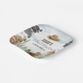 First Rodeo 1st Birthday Rustic Wild West ペーパープレート (傾斜あり)