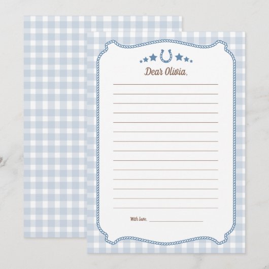 First Rodeo 1st Birthday Time Capsule Cards 招待状 (正面/裏面)