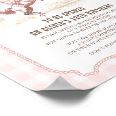 First Rodeo 1st Birthday Western Time Capsule Sign ポスター (角)