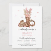 First Rodeo Birthday 招待状 (正面)