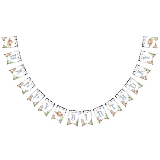 First Rodeo Birthday Bunting Banner Decor バンティングフラッグ (全)