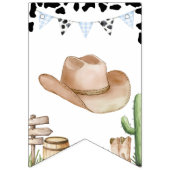 First Rodeo Birthday Bunting Banner Decor バンティングフラッグ (第1の旗)