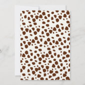 First Rodeo Birthday Girl, Fun Cowgirl Birthday  招待状 (裏面)