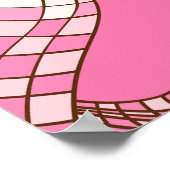 First Rodeo Birthday Girl Pink and white ポスター (角)