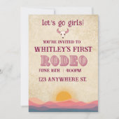 first rodeo birthday invitation シーズンカード (正面)