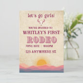 first rodeo birthday invitation シーズンカード (スタンド正面)