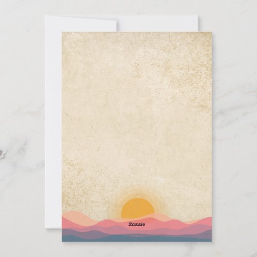 first rodeo birthday invitation シーズンカード (裏面)