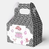 First Rodeo Birthday – Pink & Black Cowgirl Theme フェイバーボックス (裏面)