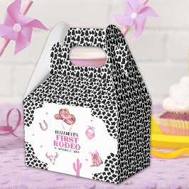 First Rodeo Birthday – Pink & Black Cowgirl Theme フェイバーボックス