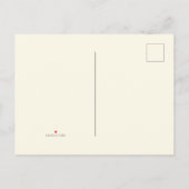 First Rodeo Blue Plaid 1st Birthday インビテーションポストカード (裏面)