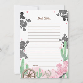 First Rodeo Boho Wild West Time Capsule Cards 招待状