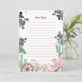 First Rodeo Boho Wild West Time Capsule Cards 招待状 (スタンド正面)