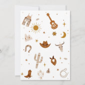 First Rodeo Cowboy Birthday Invitation 招待状 (裏面)