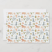 First Rodeo Cowboy Boy Birthday Party Photo 招待状 (裏面)