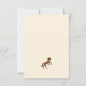 First Rodeo Cowboy First Birthday サンキューカード (裏面)