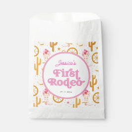 First Rodeo Cowgirl Pink 1st Birthday Party フェイバーバッグ