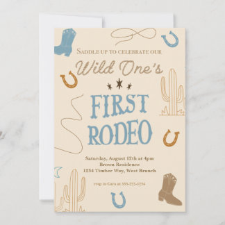 First Rodeo First Birthday Partyへの招待 招待状