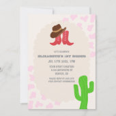 First Rodeo Girl 1st Birthday 招待状 (正面)