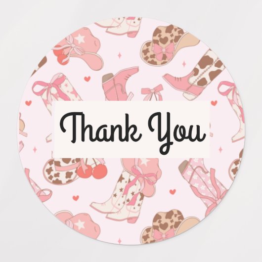 First Rodeo Girls Thanks You Labels ラベル (デザイン2)