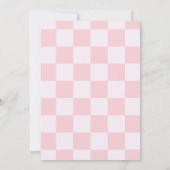 First Rodeo Pink Cowgirl 1st Birthday Thank You サンキューカード (裏面)