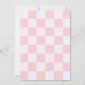 First Rodeo Pink Cowgirl First Birthday  招待状 (裏面)