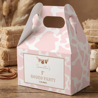 First Rodeo Pink Cowgirl Western Birthday フェイバーボックス