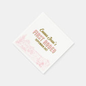 First Rodeo Pink Desert 1st Birthday Paper Napkin スタンダードカクテルナプキン (角)