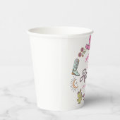 First Rodeo Pink Western Cowboy誕生日 紙コップ (右)