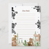 First Rodeo Rustic Wild West Time Capsule Cards 招待状 (正面)