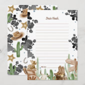 First Rodeo Rustic Wild West Time Capsule Cards 招待状 (正面/裏面)