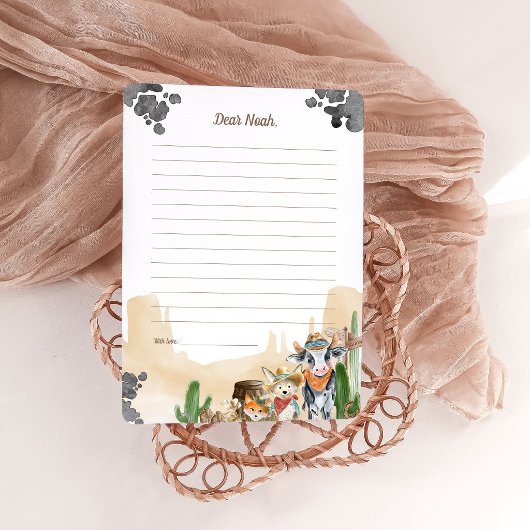 First Rodeo Rustic Wild West Time Capsule Cards 招待状