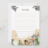 First Rodeo Rustic Wild West Time Capsule Cards 招待状 (正面)