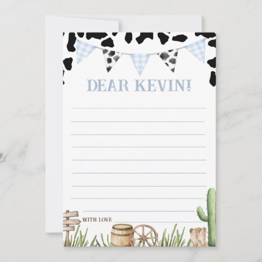 First Rodeo Time Capsule Card 招待状 (正面)