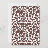 First Rodeo Westernの最初の誕生日の写真 サンキューカード (裏面)