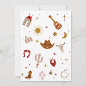 First Rodeo Western Birthday Invitation 招待状 (裏面)