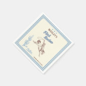 First Rodeo Western Boy 1st Birthday Paper Napkin スタンダードカクテルナプキン (角)