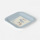 First Rodeo Western Cowboy 1st Birthday  ペーパープレート (傾斜あり)