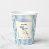 First Rodeo Western Cowboy 1st Birthday Party 紙コップ (正面)