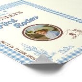 First Rodeo Wild West 1st Birthday Welcome Poster ポスター (角)