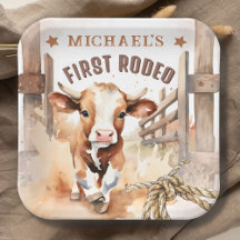 First RODEO | Wild West Bull Cowboy 1st Birthday 