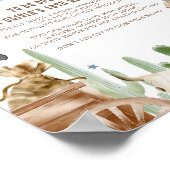 First Rodeo Wild West Rustic Time Capsule Sign ポスター (角)