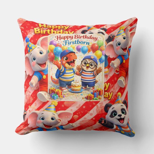 First round character cushion クッション (正面)